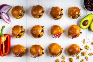 mini brioche filled savoury roll – box of 12