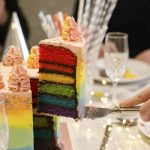 Rainbow cake piece Arapina