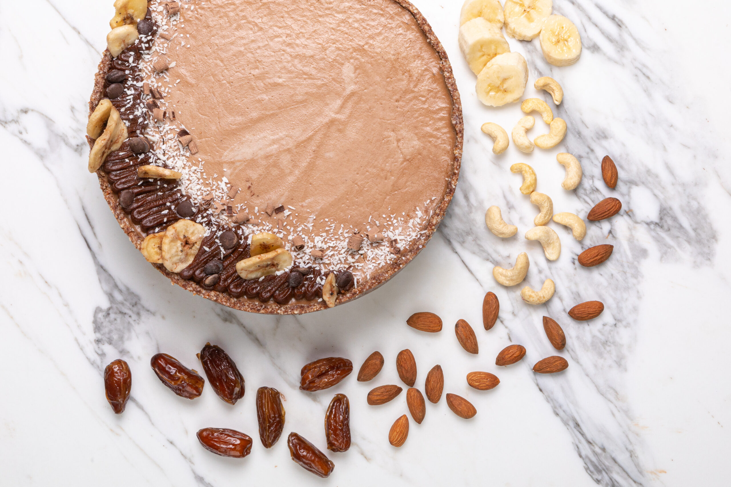 raw banoffee tart