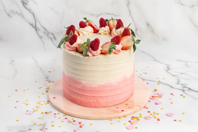 Berries creame cake