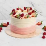 Berries cream cake