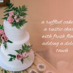 arapina ruffled wedding cake