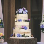 Wedding three tiers half masked cake arapina
