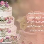 Wedding three tiers half masked cake arapina style