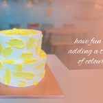 two tiers masked wedding cake