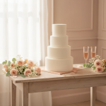 four tier classic wedding cake