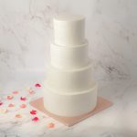 Wedding four tiers masked cake arapina