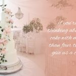 four tier wedding cake masked arapina