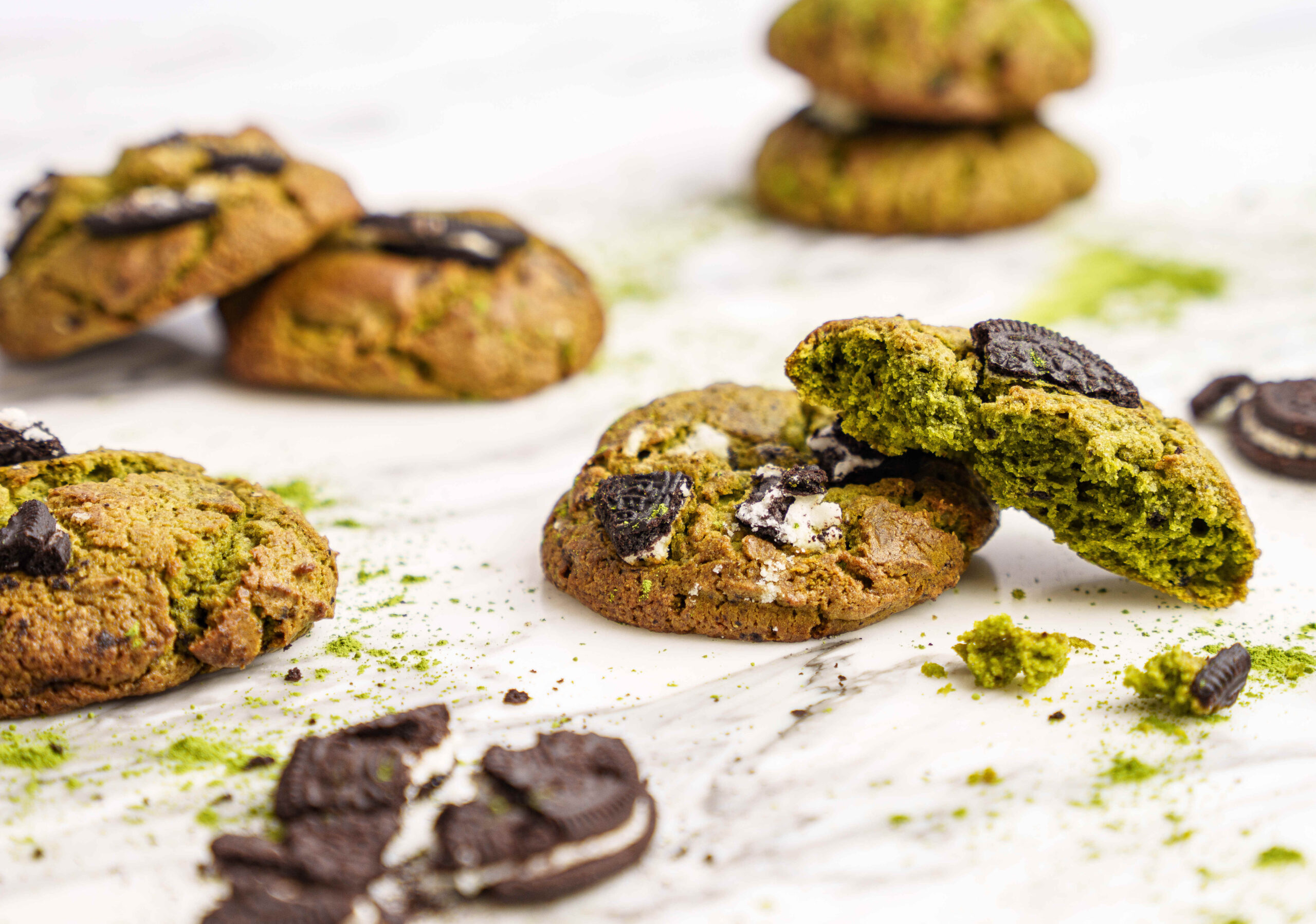 oreo matcha cookie