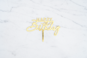 happy birthday topper mini