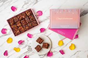 congratulations almond devil’s brownie box