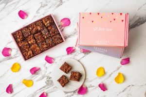 with love almond devil’s brownie box