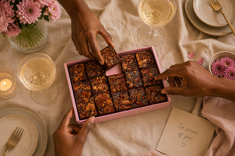 buy now with love almond devil brownie