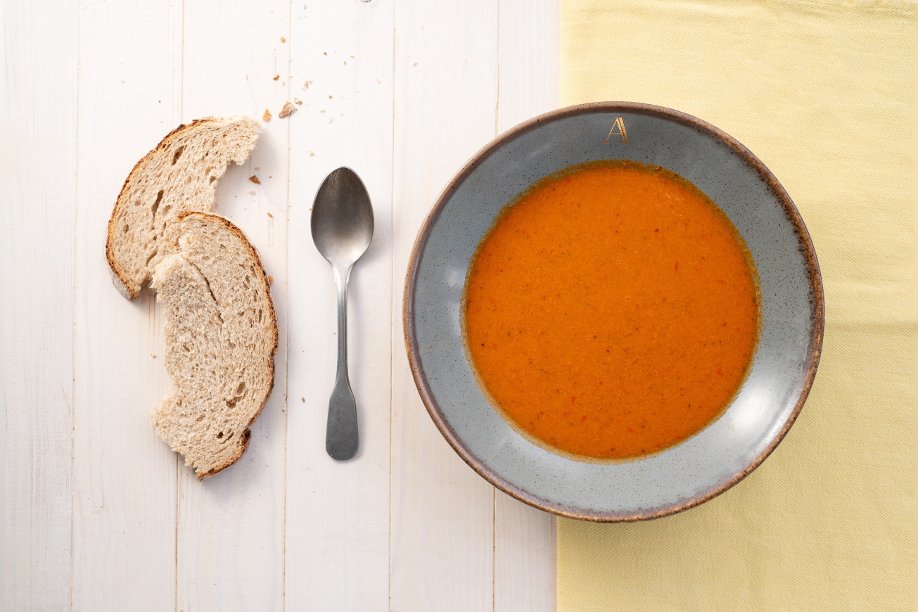 Autumn vegan food with warm spices
