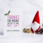 Christmas Thanks Greeting Card
