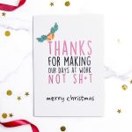 Arapina Christmas Thanks Greeting card