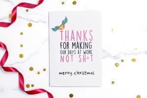 thank you christmas card