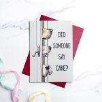 Dog Cake Greeting Card