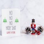 Arapina holy christmas greeting card