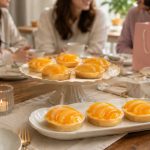 peach and pear tarts near london