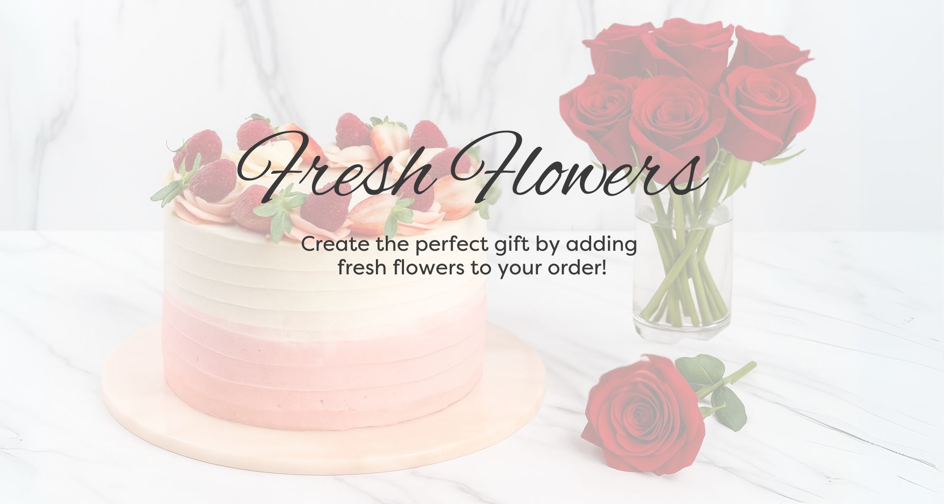 fresh flowers cake gift present delivery london