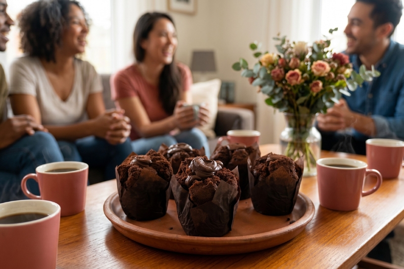 double chocolate muffin by Arapina