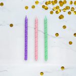 pastel twirl candles set of 8