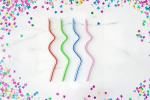 curly birthday candle