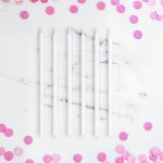 long white birthday candles set of 12