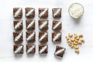 triple chocolate & salted caramel brownie box