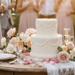 two tier minimal vintage cake london arapina