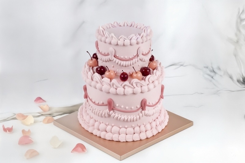 two tier vintage cake london