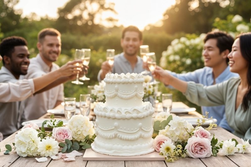 Arapina two tier vintage cake