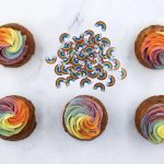 Arapina rainbow cupcakes