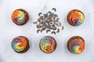 rainbow cupcake – box of 4