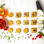 mini spiced aubergine pasty